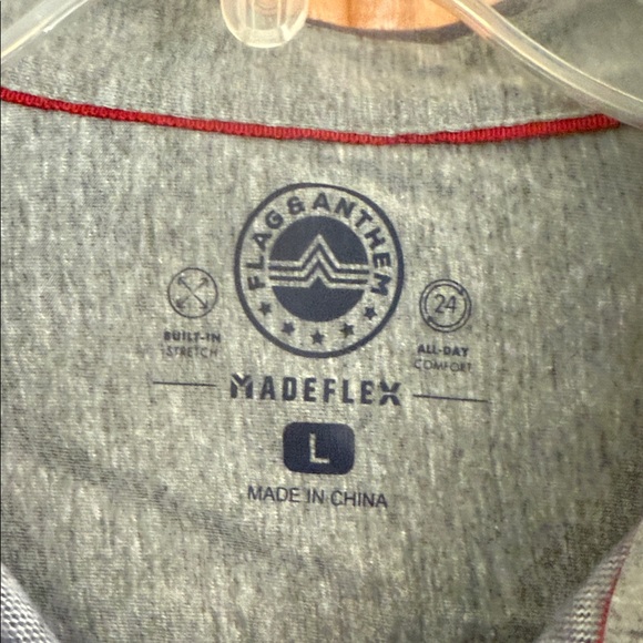 Flag & Anthem Men's Plaid Shirt - Gray and Black - Picture 3 of 5